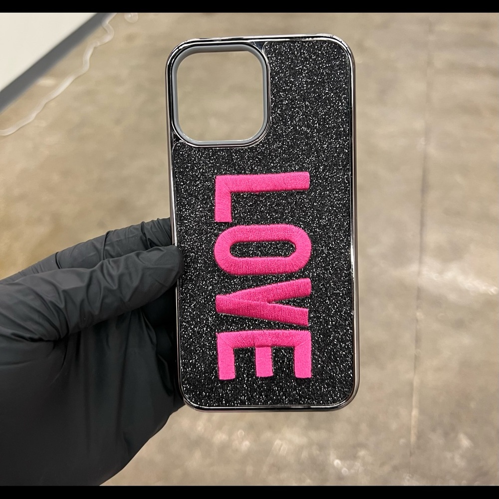 iPhone 13 pro max dual layer bling case
